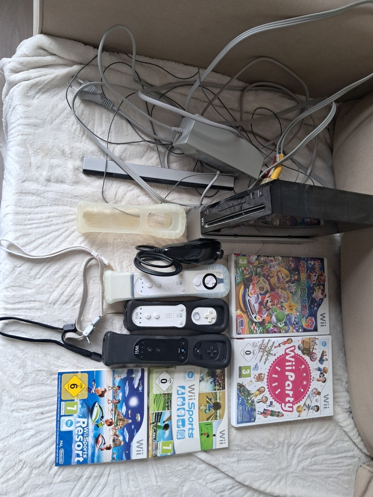Console de jeu Wii, Ophalen of Verzenden, Gebruikt, Met 3 controllers of meer, Met games