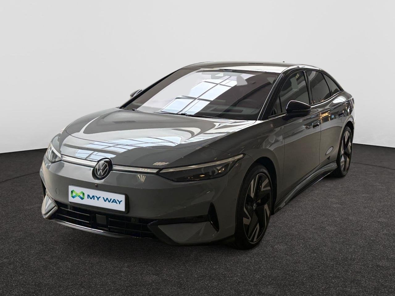 Volkswagen ID.7 86 kWh Pro S Business Sport, Auto's, Handgeschakeld, Zilver of Grijs, https://public.car-pass.be/vhr/e9bf62cd-e3cb-4c44-a5a7-99564c71a606