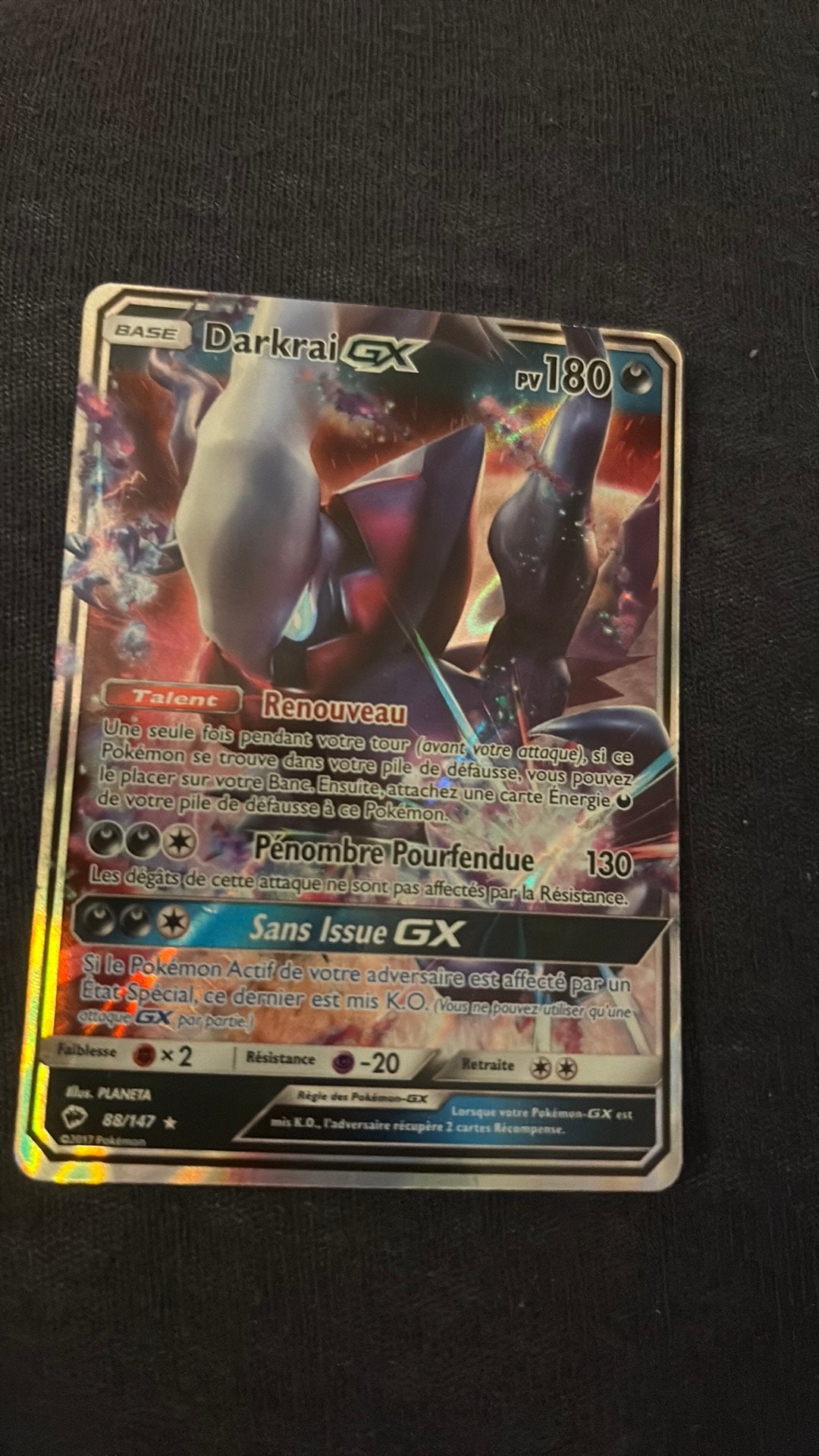 Darkrai GX, Hobby en Vrije tijd, Verzamelkaartspellen | Pokémon, Ophalen of Verzenden, Zo goed als nieuw
