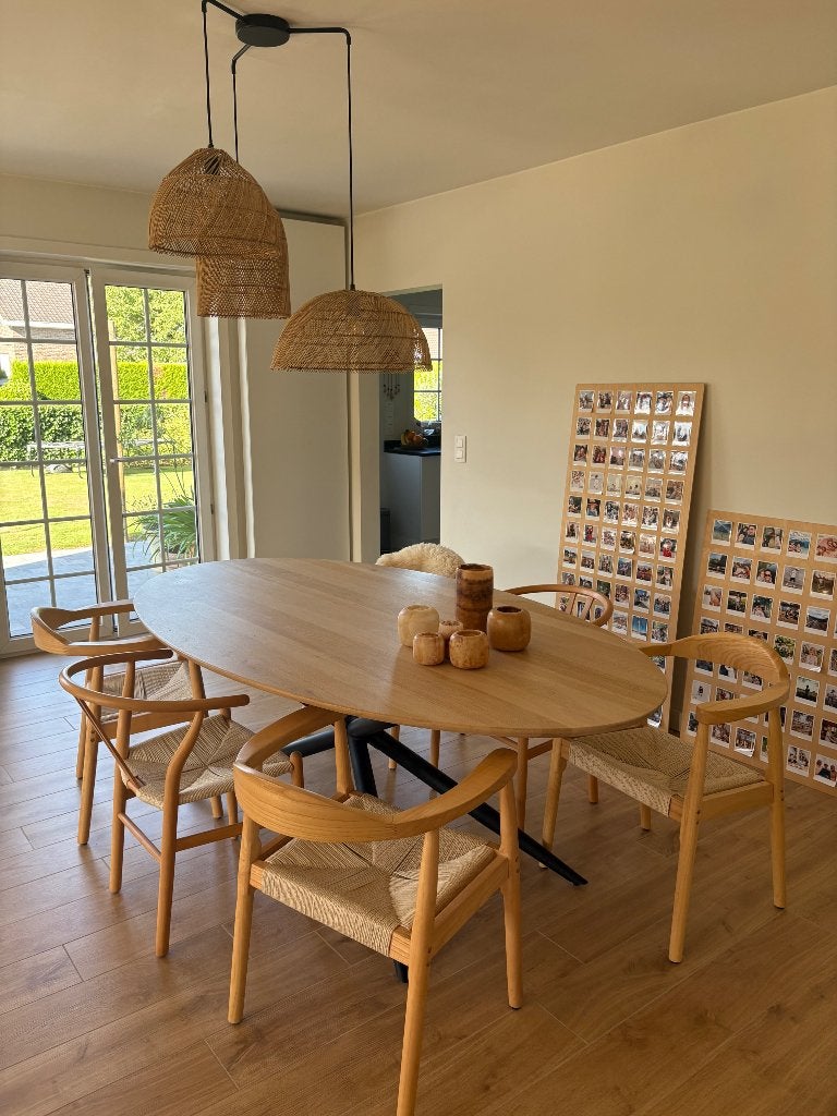 Eiken tafel, Huis en Inrichting, Ophalen, 150 tot 200 cm, Eikenhout, 200 cm of meer