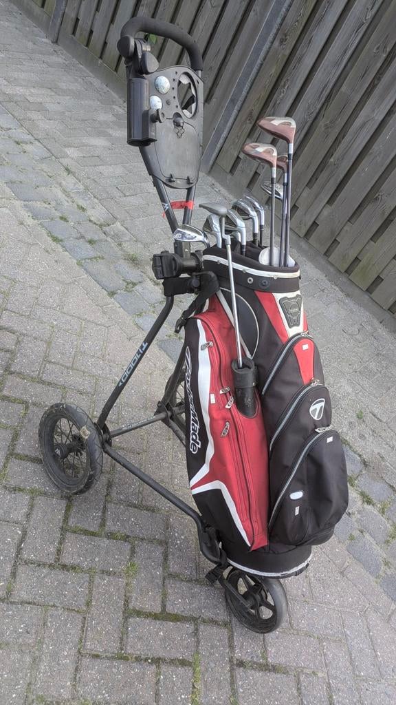 Complete TaylorMade golfset met tas en trolley, Sport en Fitness, Golf, Ophalen, Gebruikt, Set, Overige merken