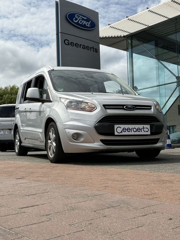 Ford Tourneo Connect EcoBoost Titanium, Auto's, Ford, Voorwielaandrijving, Euro 5, Gebruikt, Zwart