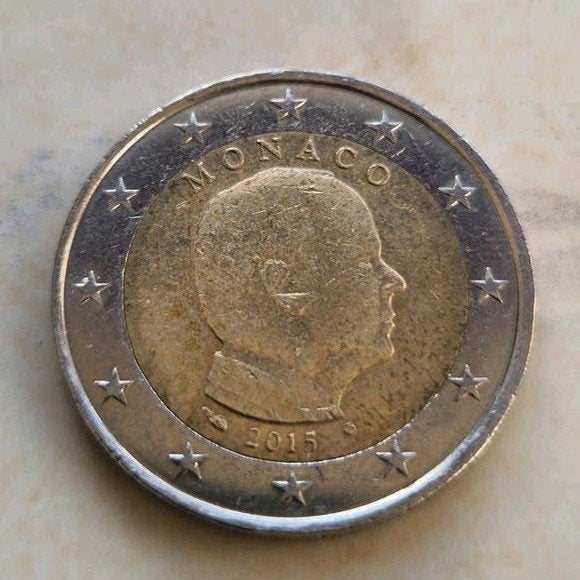 2015 Monaco , 2 Euro Coin, Postzegels en Munten, Munten | Europa | Euromunten, Ophalen of Verzenden, Monaco, 2 euro