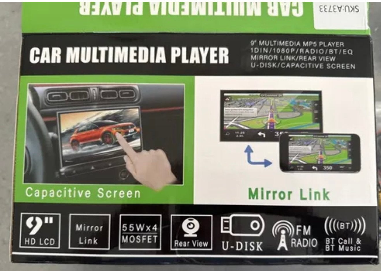 Autoradio multimédia 9” 1DIN (NEUF, testé fonctionnel), Autos : Divers, Autoradios, Comme neuf, Enlèvement