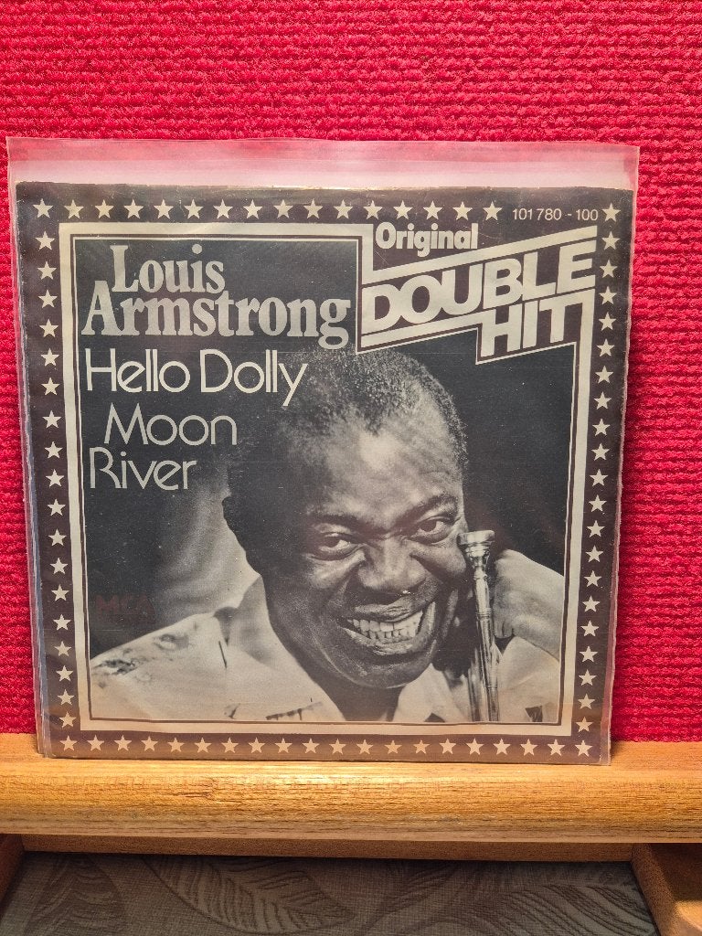 louis armstrong, Cd's en Dvd's, Vinyl Singles, Gebruikt, 7 inch, Ophalen of Verzenden, Beschermende buitenhoes