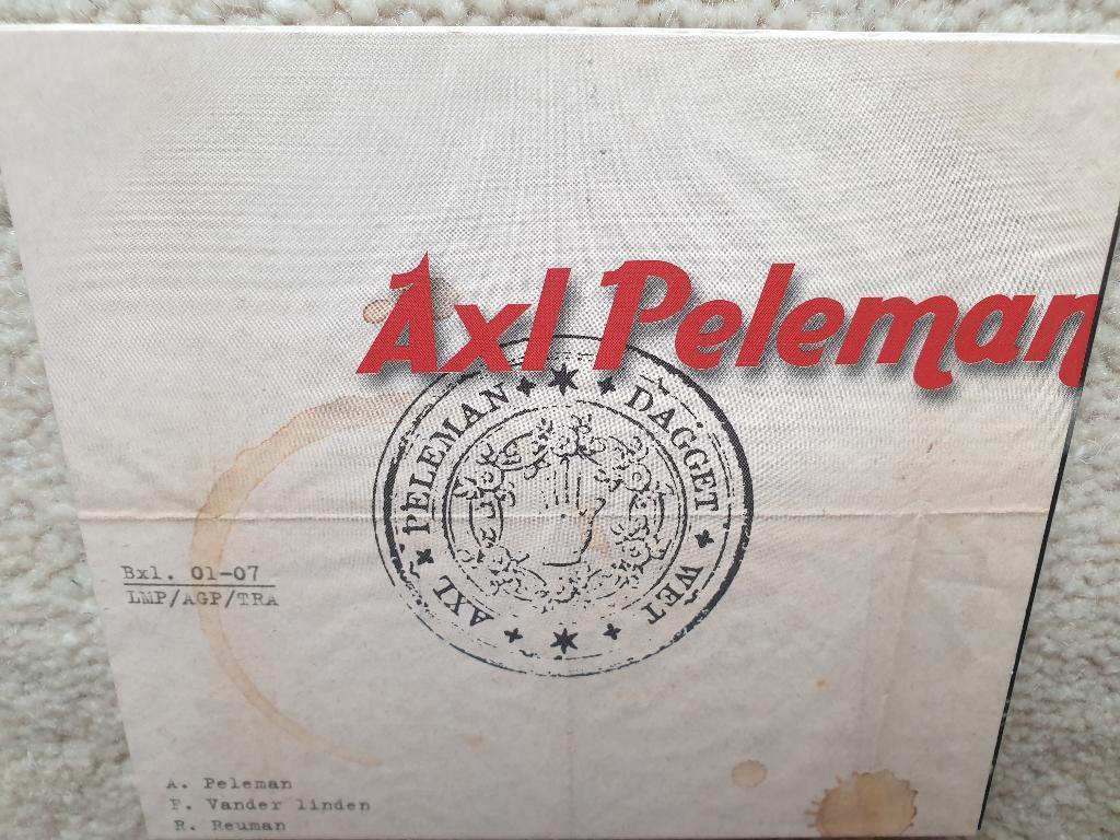 Axl Peleman: Dagget Wet - cd, Cd's en Dvd's, Ophalen of Verzenden, Zo goed als nieuw