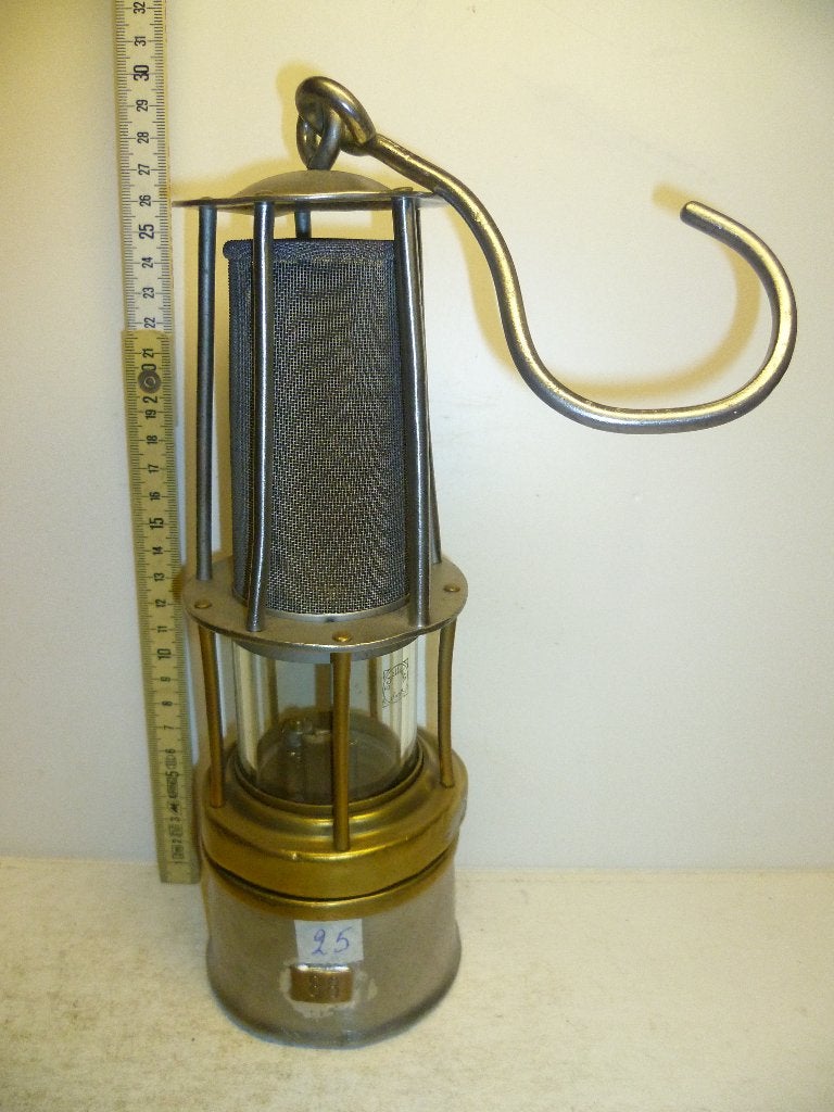 Mijnlamp nr. 88 Compleet met glaasje Schottugen & Gen Jena, Enlèvement ou Envoi