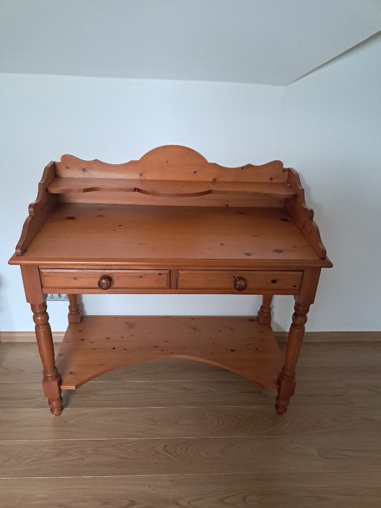 Schrijf - kaptafel met spiegel, Ophalen, Zo goed als nieuw, Hout