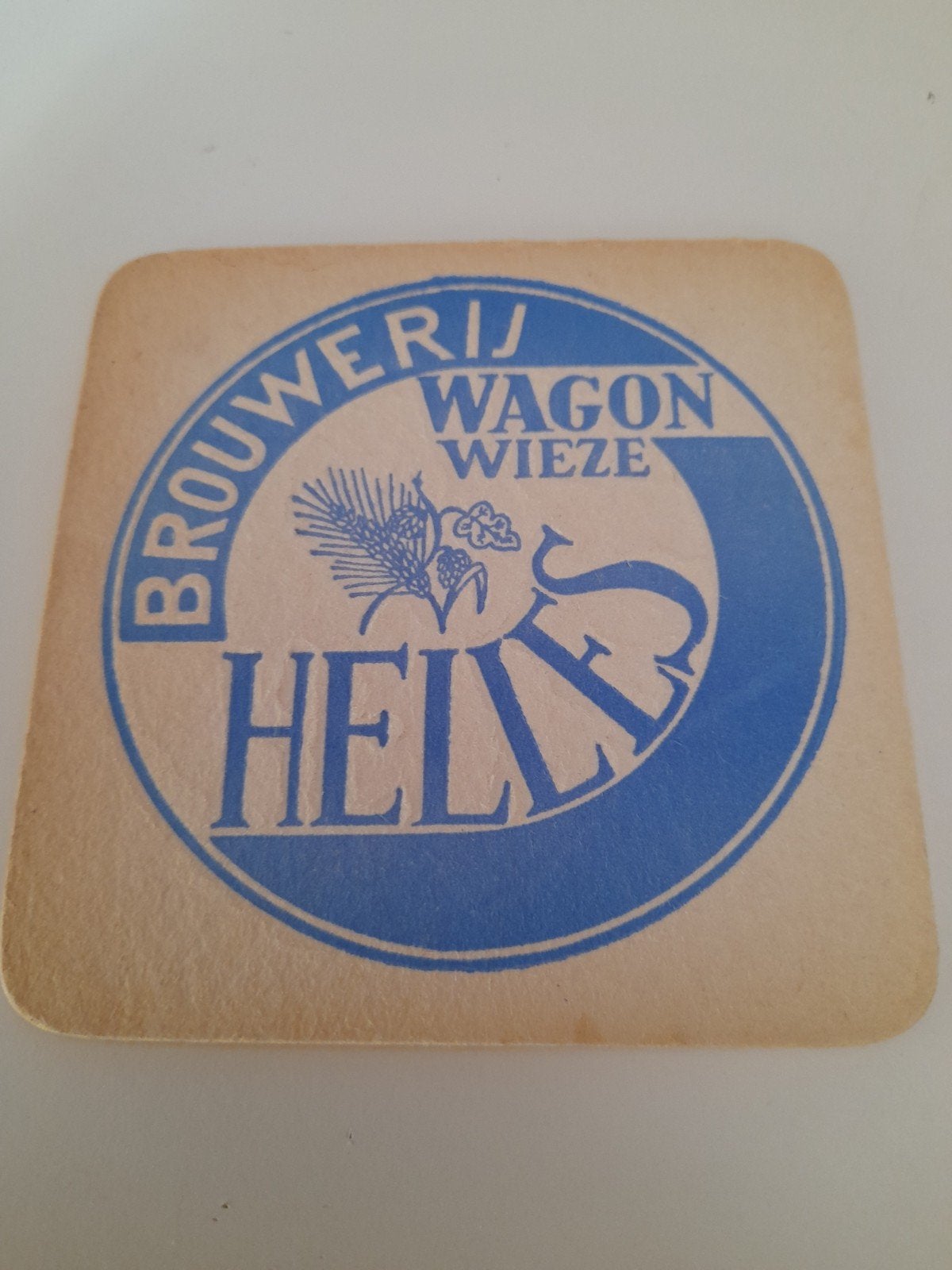 bierviltje brouwerij wagon wieze, Verzamelen, Ophalen of Verzenden