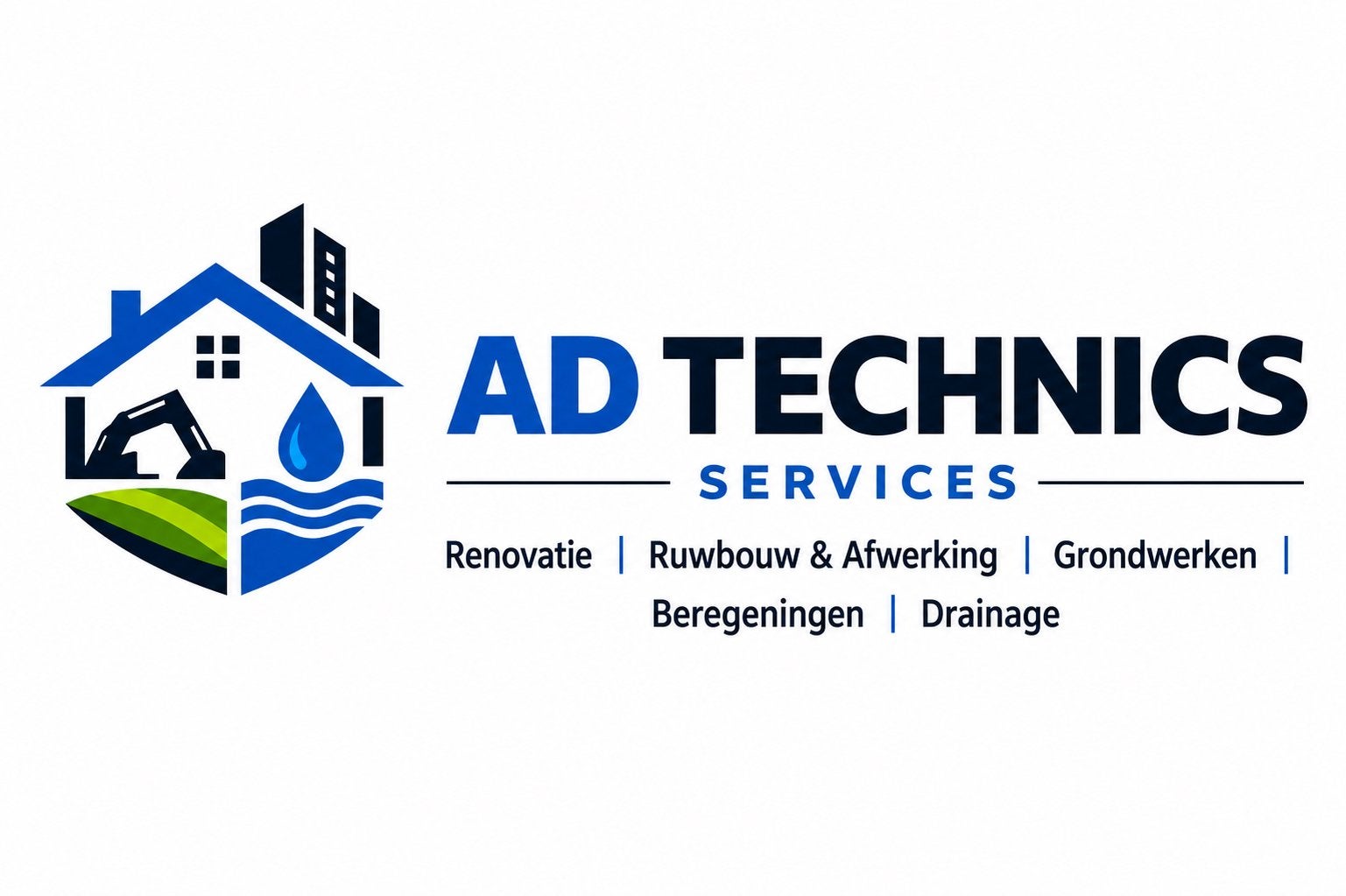 Renovatie, Grondwerken, Beregening, drainages, Ophalen