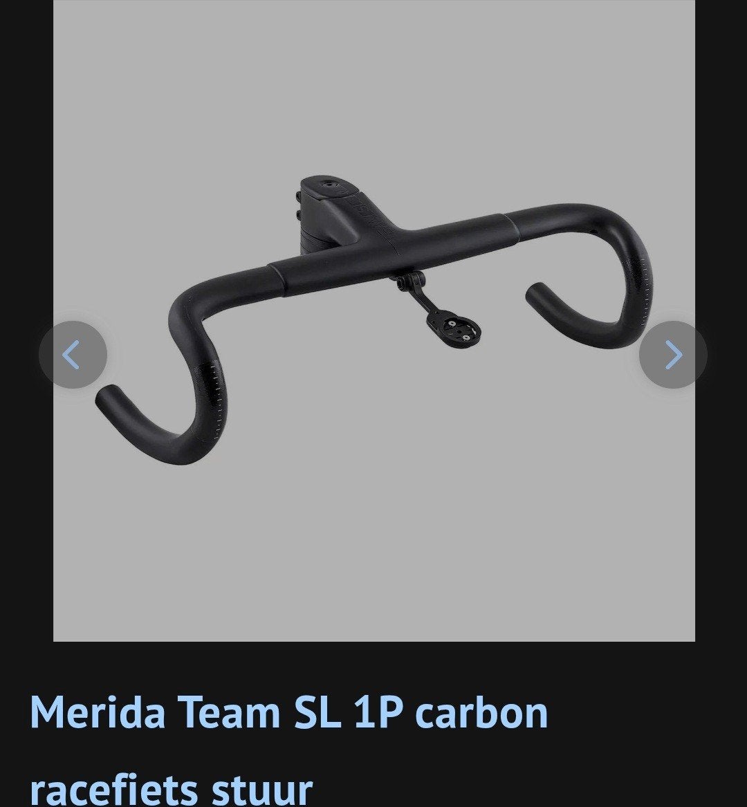 Merida team sl 1p carbon stuur., Ophalen of Verzenden