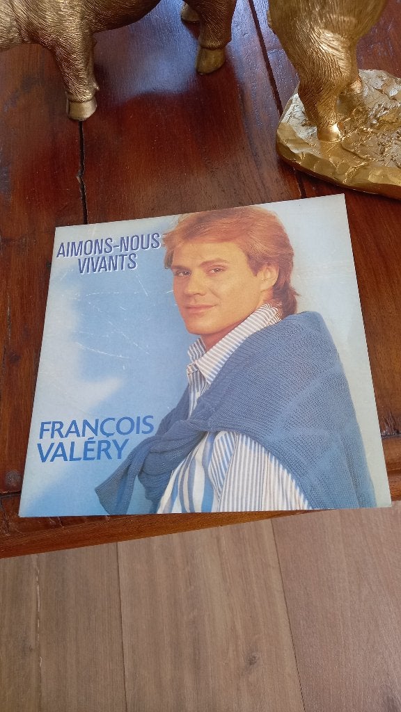 vinyl (45T) francois valéry "aimons nous vivant", CD & DVD, Enlèvement, Comme neuf, Pop