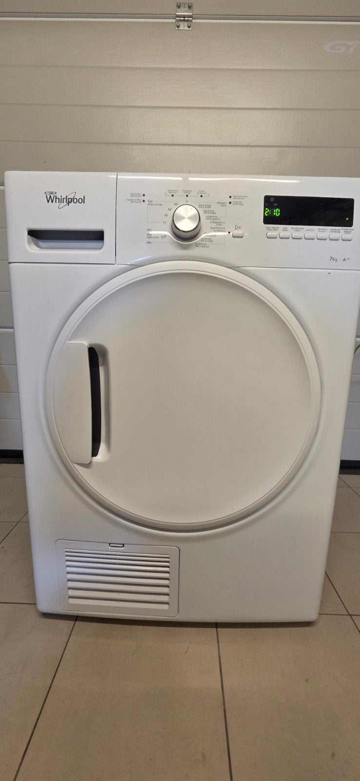Whirlpool Warmtepompdroogkast 7kg A++, Elektronische apparatuur, Droogkasten, Ophalen