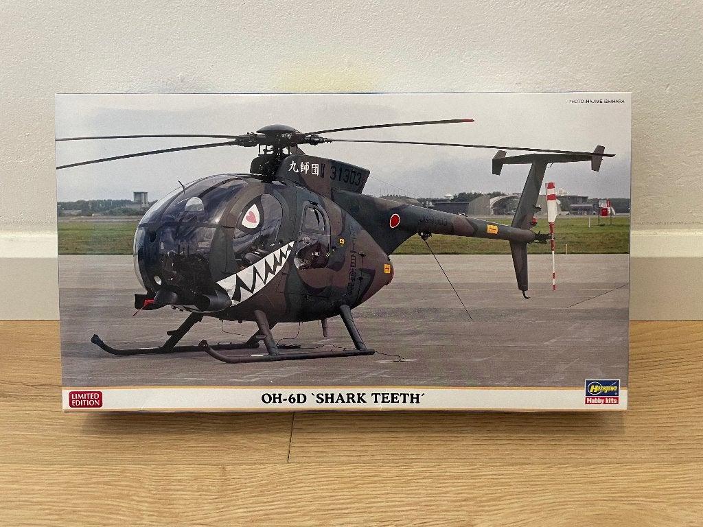 Hasegawa OH-6D "Shark Teeth"  1/48 #07531, Hobby & Loisirs créatifs, Modélisme | Avions & Hélicoptères, Enlèvement ou Envoi, Comme neuf