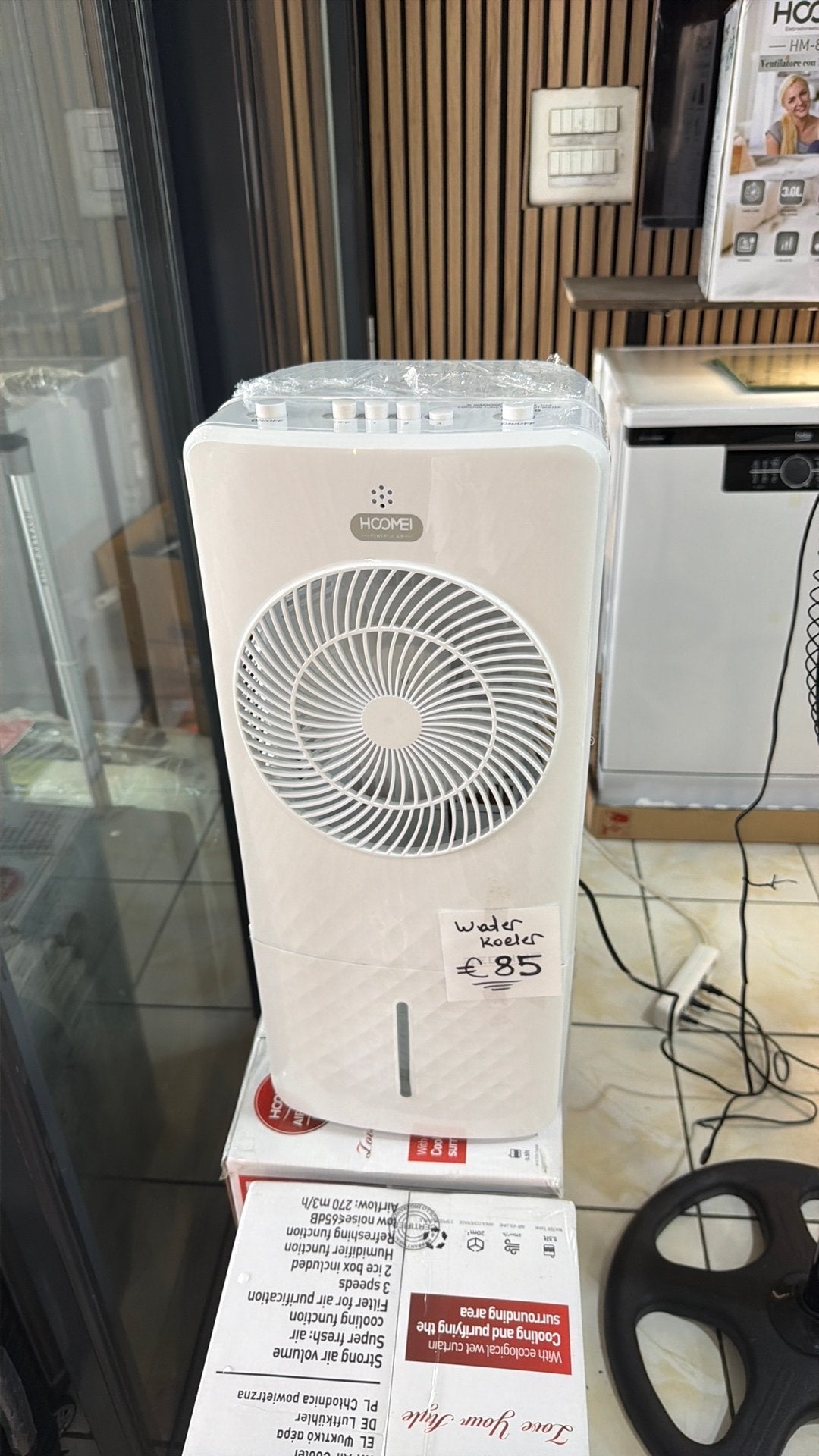 Aircooler, Ophalen, Nieuw, 3 snelheden of meer, Energieklasse A of zuiniger