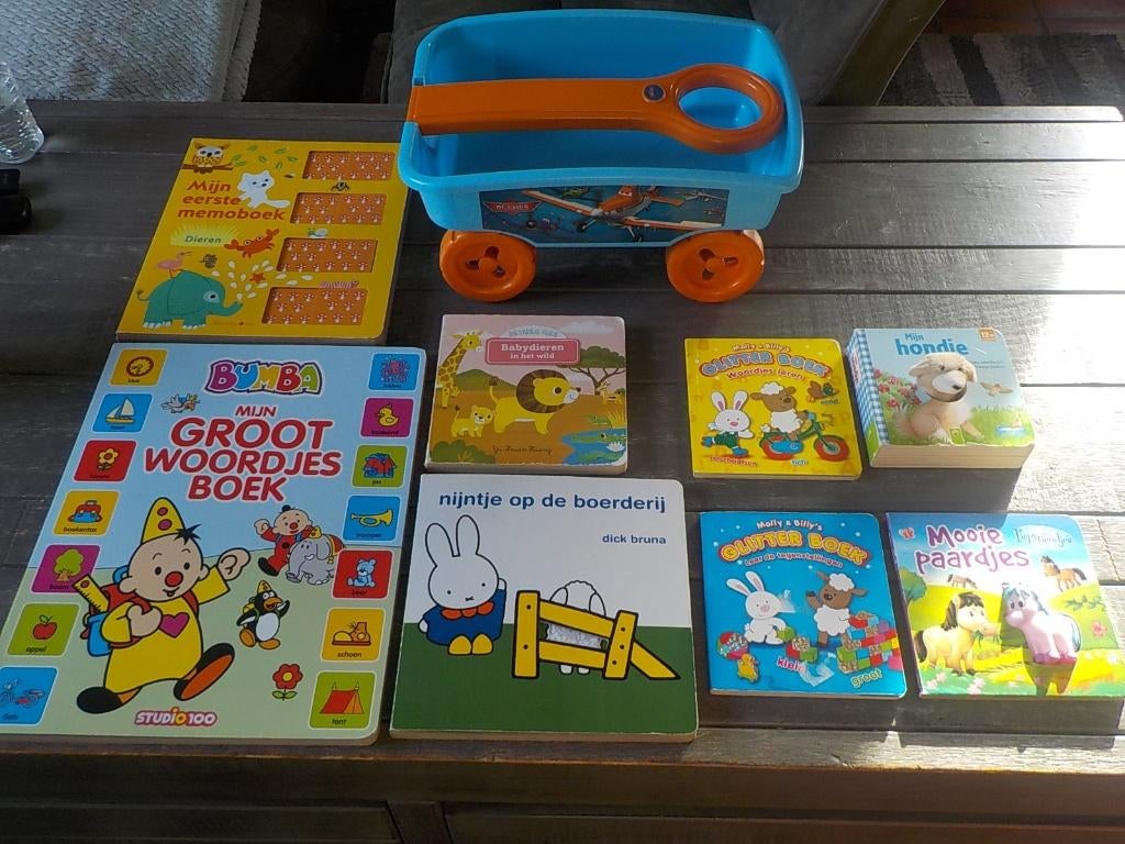 mooi pakket boeken voor peuter en kleuter met trekkar Planes, Boeken, Kinderboeken | Baby's en Peuters, Zo goed als nieuw, 2 tot 3 jaar