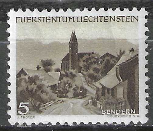 Liechtenstein 1949 - Yvert 246 - Bendern (PF), Envoi, Non oblitéré