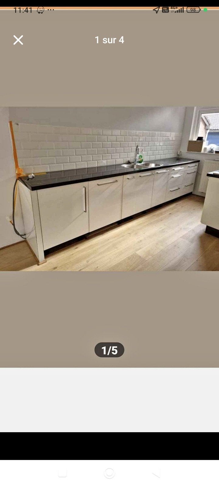 Cuisine équipée, Ophalen, Wit