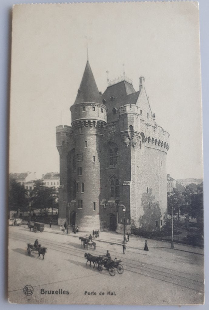 Bruxelles : carte postale ancienne +- 1910 HALLEPOORT Ref B2, Enlèvement ou Envoi, Avant 1920, Non affranchie, Bruxelles (Capitale)