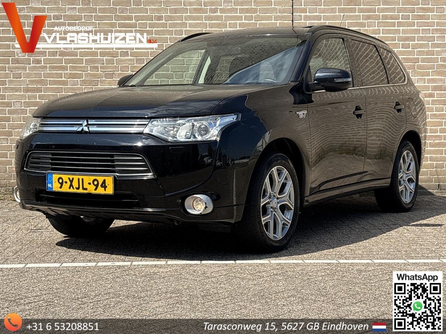 Mitsubishi Outlander 2.0 PHEV Instyle | Pano | Leder | Cruis, Auto's, Mitsubishi, Outlander, Zwart, Hybride Elektrisch/Benzine