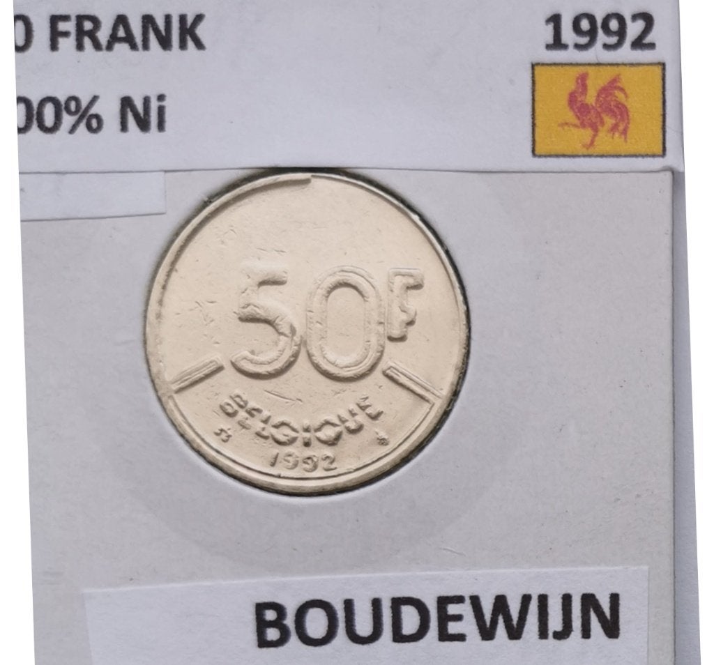 Belgische munten, Postzegels en Munten, Verzenden, Metaal, Losse munt
