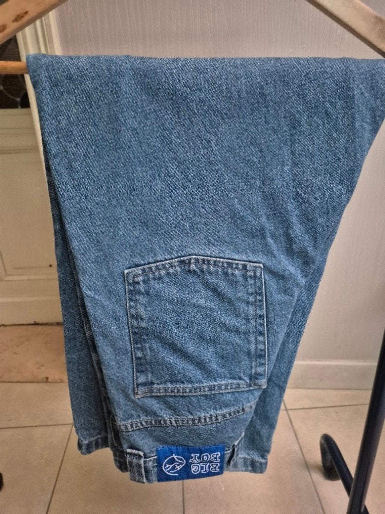 Jeansbroek blauw Big Boy - Maat XS, Vêtements | Femmes, ANDERE, Comme neuf, Enlèvement, Bleu