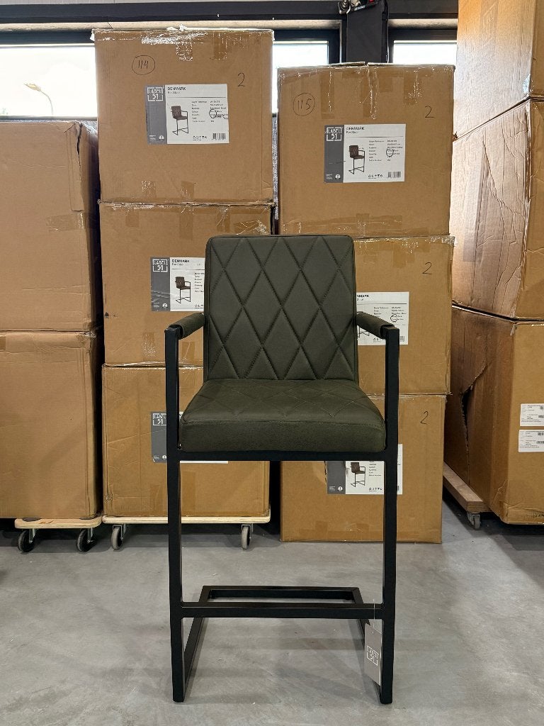 Tabourets de bar verts Label51 à vendre !, Maison & Meubles, Neuf, 90 cm ou plus, Avec repose-pieds, Enlèvement