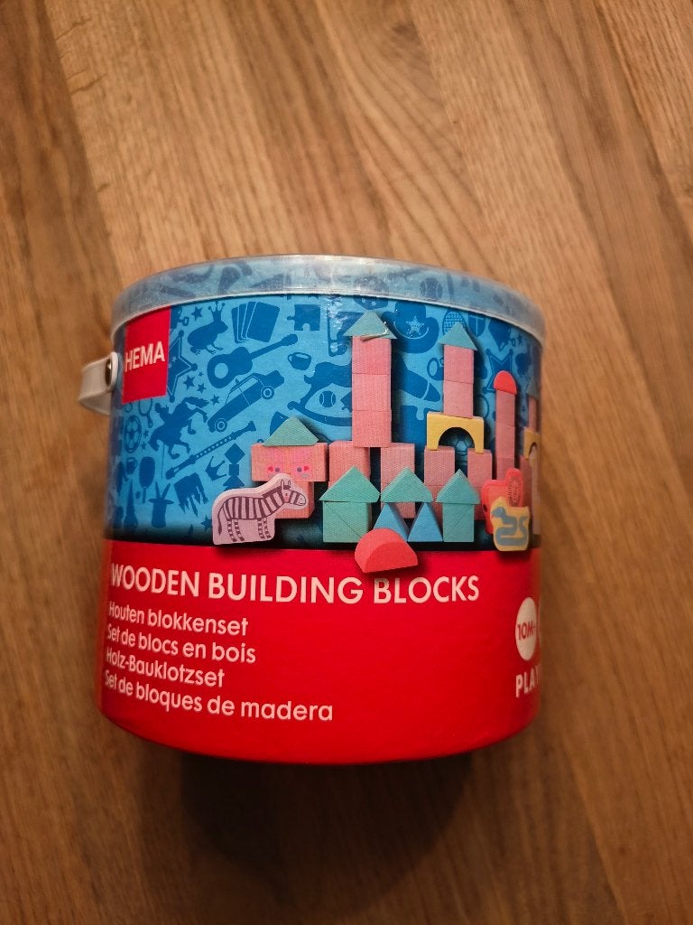 Houten bouwblokken Hema, Kinderen en Baby's, Ophalen of Verzenden, Gebruikt, Overige merken