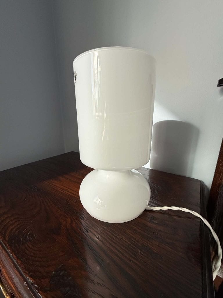 nachtlampje/paddenstoel lampje in glas, Wit, Ophalen, Gebruikt, Lamp