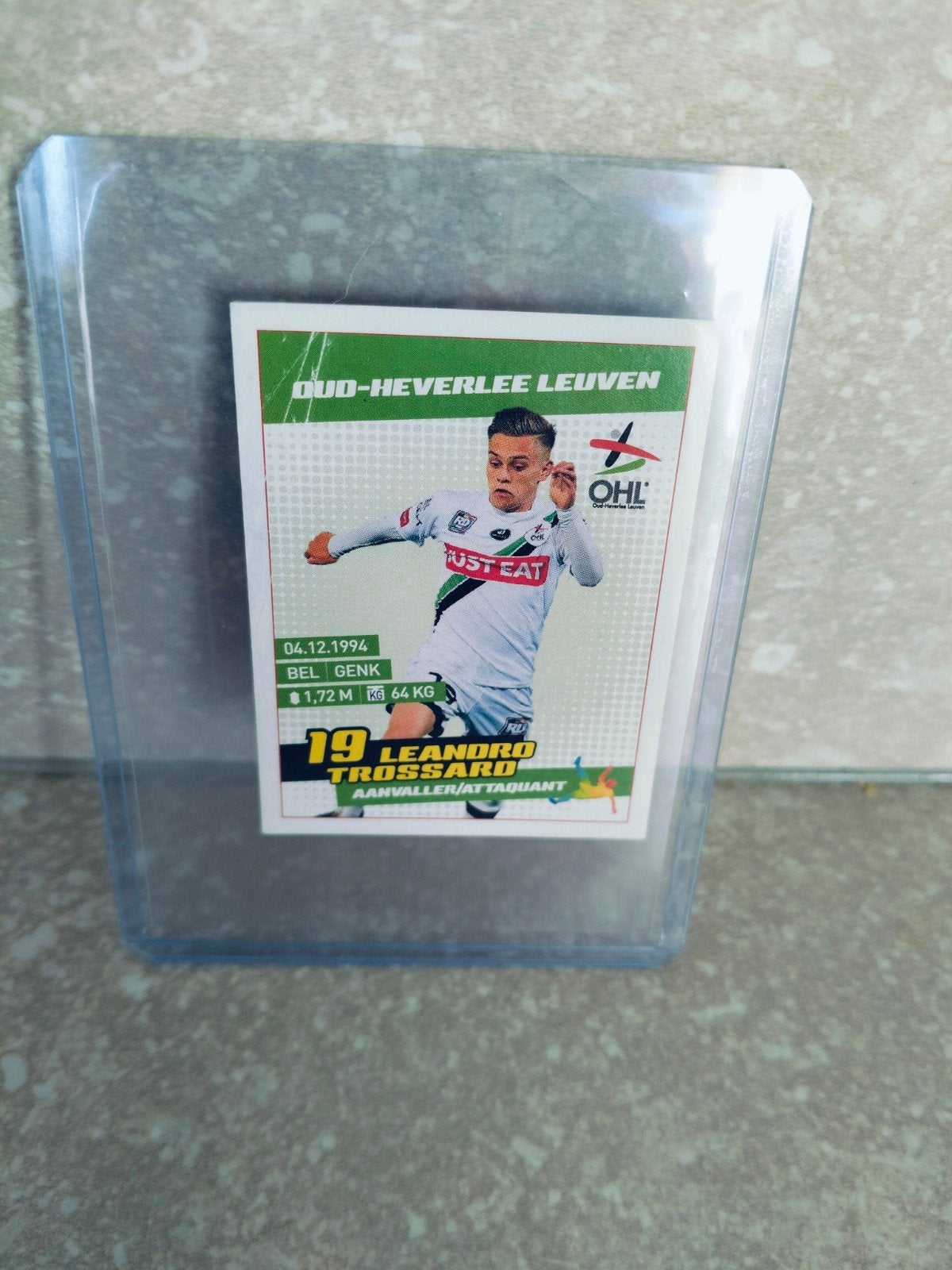 Panini sticker pro league 2016 Leandro Trossard OHL, Enlèvement ou Envoi, Autocollant
