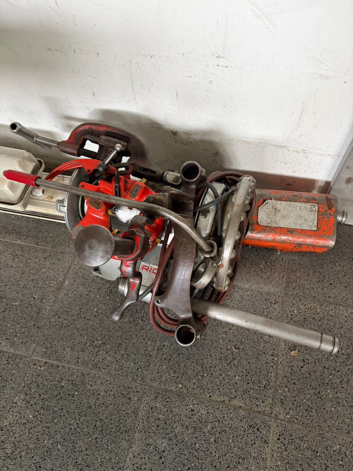 Ridgid draadmachine, Ophalen, Ridgid