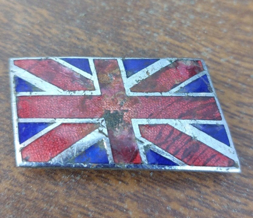 Badge Union Jack/Mini Cooper émaillé 1960, Enlèvement ou Envoi