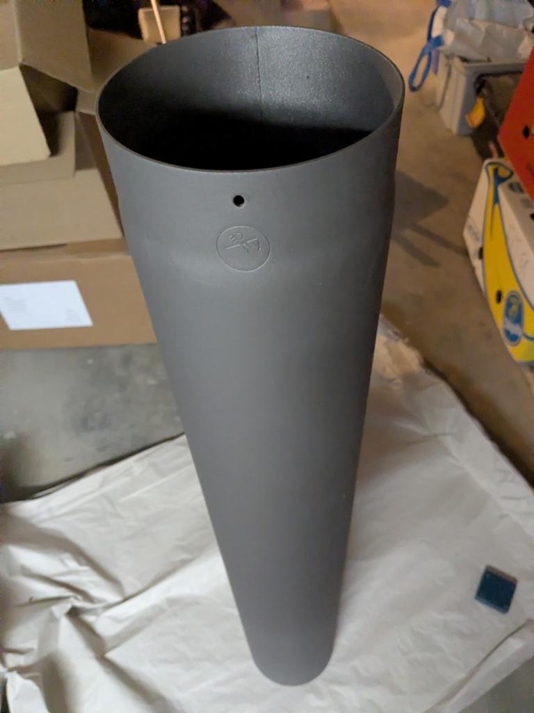 Rookafvoer afvoerbuis kachelpijp schouwbuis 150mm staal 2mm., Ophalen, Nieuw, Minder dan 2 meter, 80 mm of meer