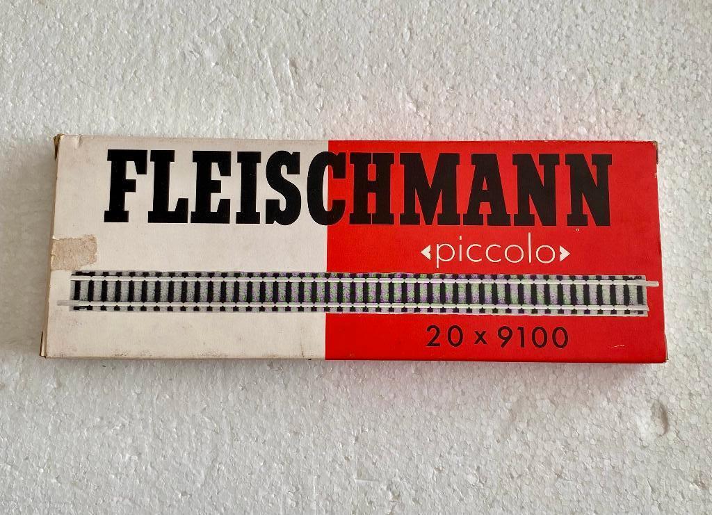 FLEISCHMANN PICCOLO - 9100 - 222mm RECHTE RAIL, Gelijkstroom, Verzenden, Fleischmann, Nieuw