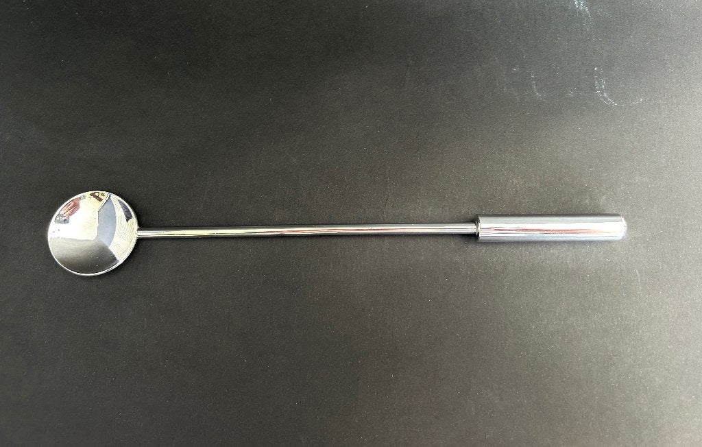 verzilverde cocktaillepel muddler PM Italy design, Antiek en Kunst, Antiek | Zilver en Goud, Ophalen of Verzenden