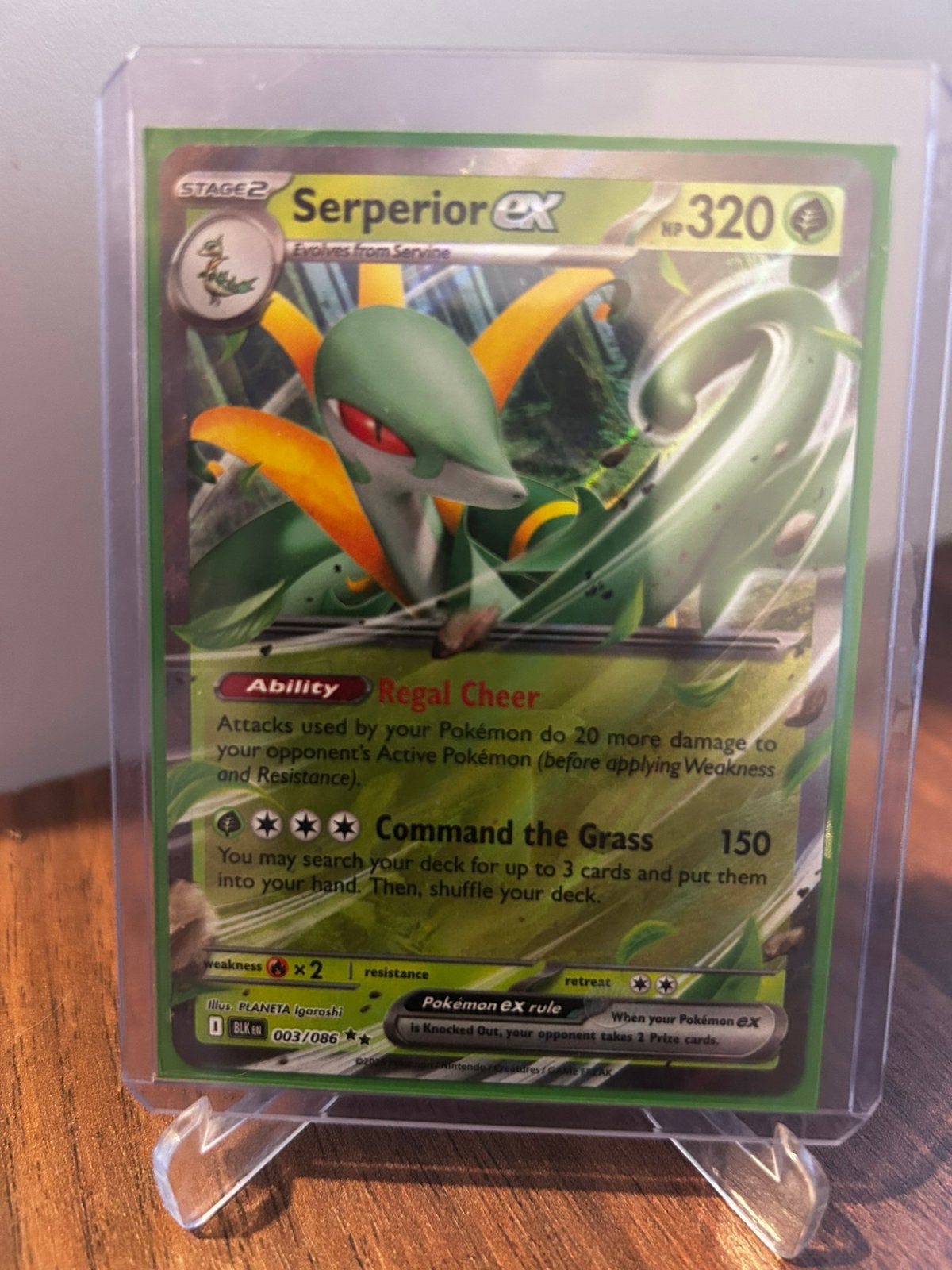 Pokemon serperior ex black bolt, Ophalen of Verzenden, Zo goed als nieuw, Booster