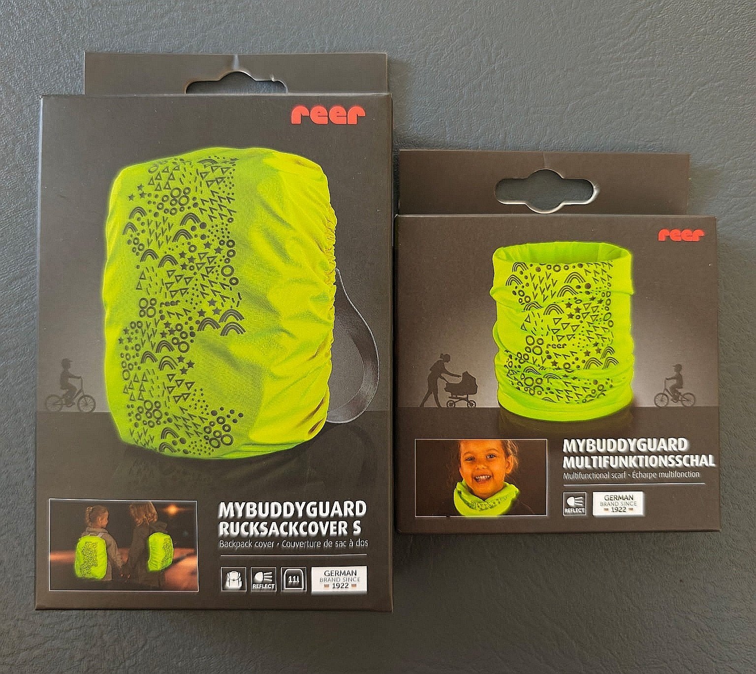 PACK SÉCURITÉ REER – ENFANT & ADULTE | ÉCHARPE + HOUSSE SAC, Vêtements d'extérieur, Reer, Femmes, Envoi