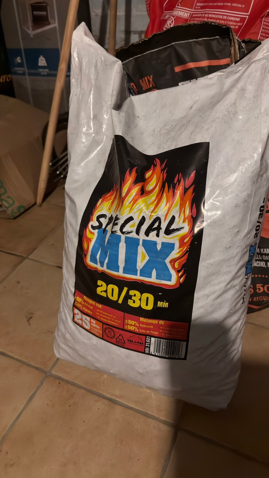 Steenkool Antraciet 20 30, Huis en Inrichting, Kachels, Ophalen, Allesbrander