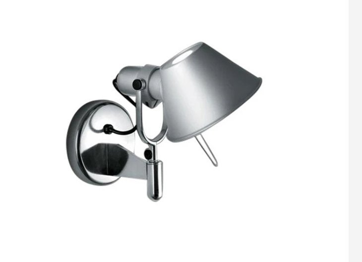 2 Artemide Tolomeo Faretto Wandlampen, Ophalen, LED, Grijs, Zo goed als nieuw