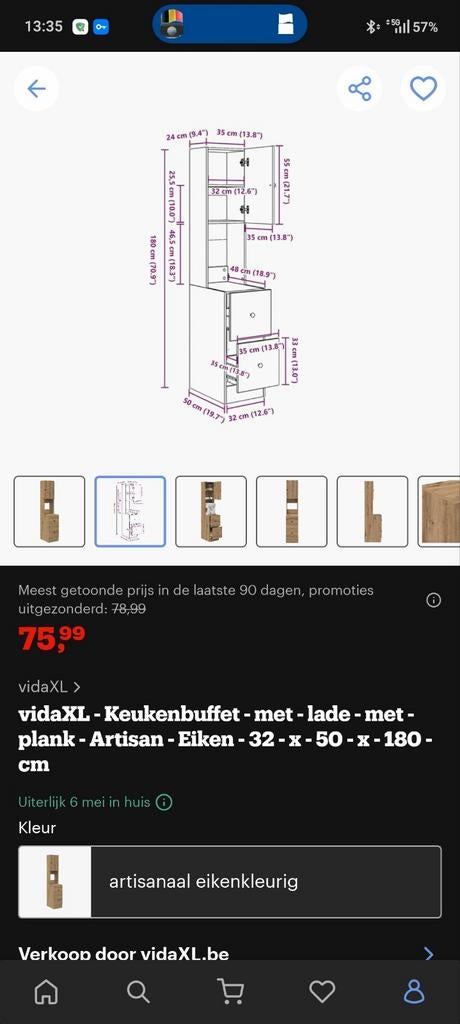 Keukenbuffetkast, Enlèvement ou Envoi