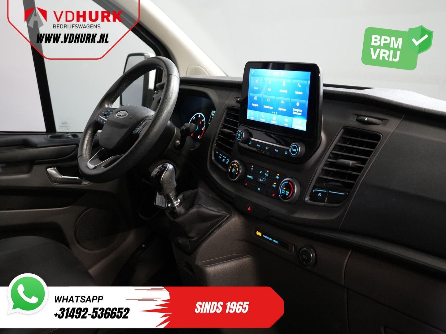 Ford Transit Custom 2.0 TDCI L2 Trend DC Dubbel Cabine Stoel, Wit, 202 g/km, Bedrijf, Ford