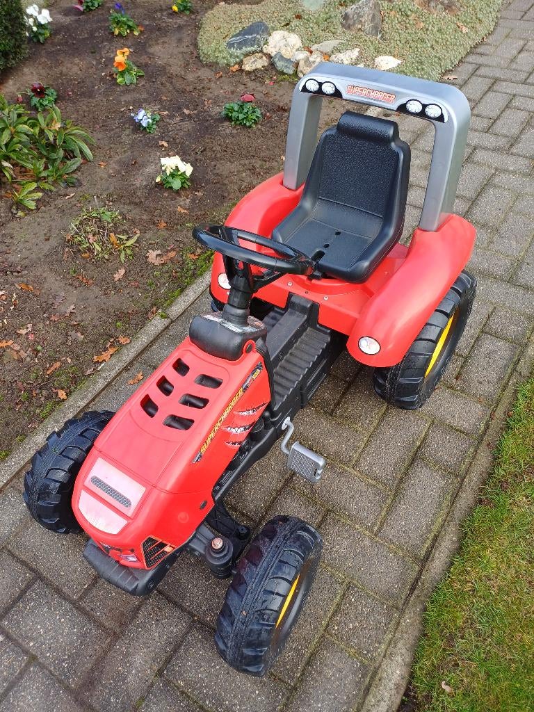 Tractor met aanhang, Enfants & Bébés, Jouets | Extérieur | Véhicules & Draisiennes, Comme neuf, Véhicule à pédales, Enlèvement ou Envoi