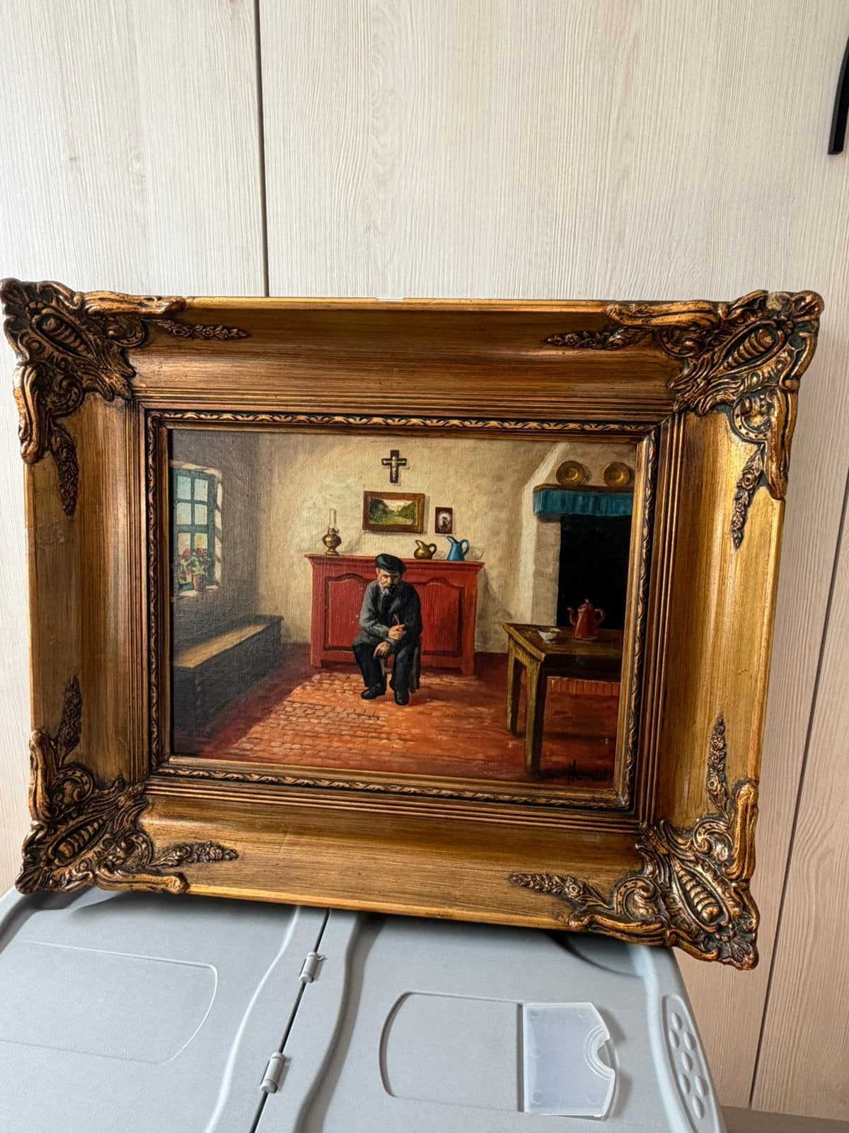 Peinture, Signé, Peinture à l'huile, Enlèvement, Nature morte
