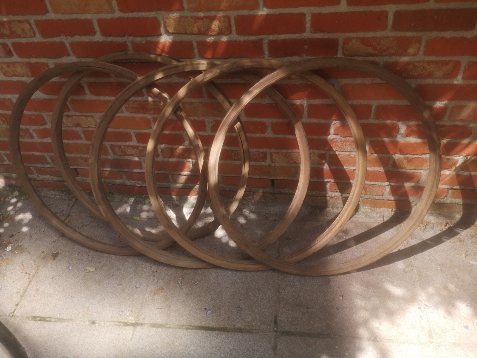 5 houten velgen, Fietsen en Brommers, Ophalen