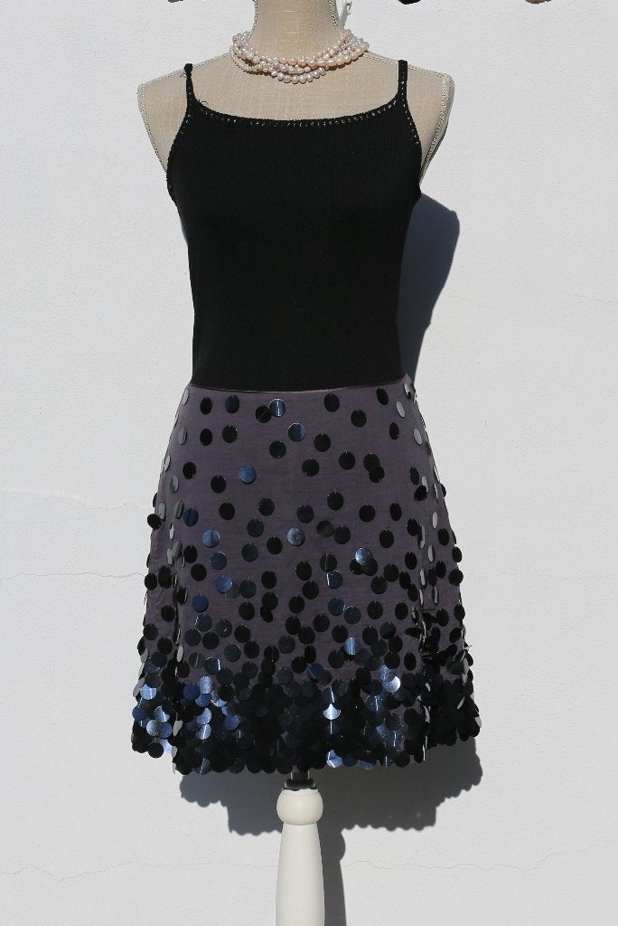 Mooie grijze rok met pailletten, maat 40, French Connection, Kleding | Dames, Rokken, Maat 38/40 (M), French Connection, Ophalen of Verzenden