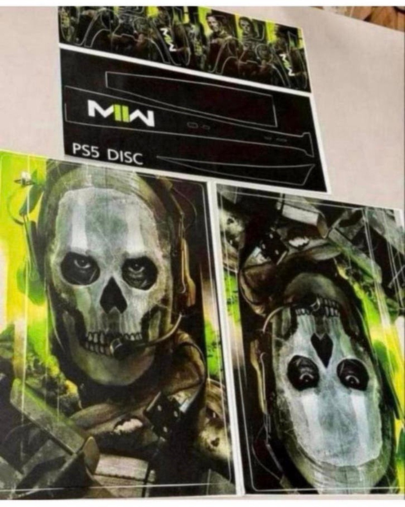 Sony Ps5 Playstation 5 STICKER set MWII Modern warfare cover, Ophalen of Verzenden, Nieuw, Overige typen, PlayStation 5