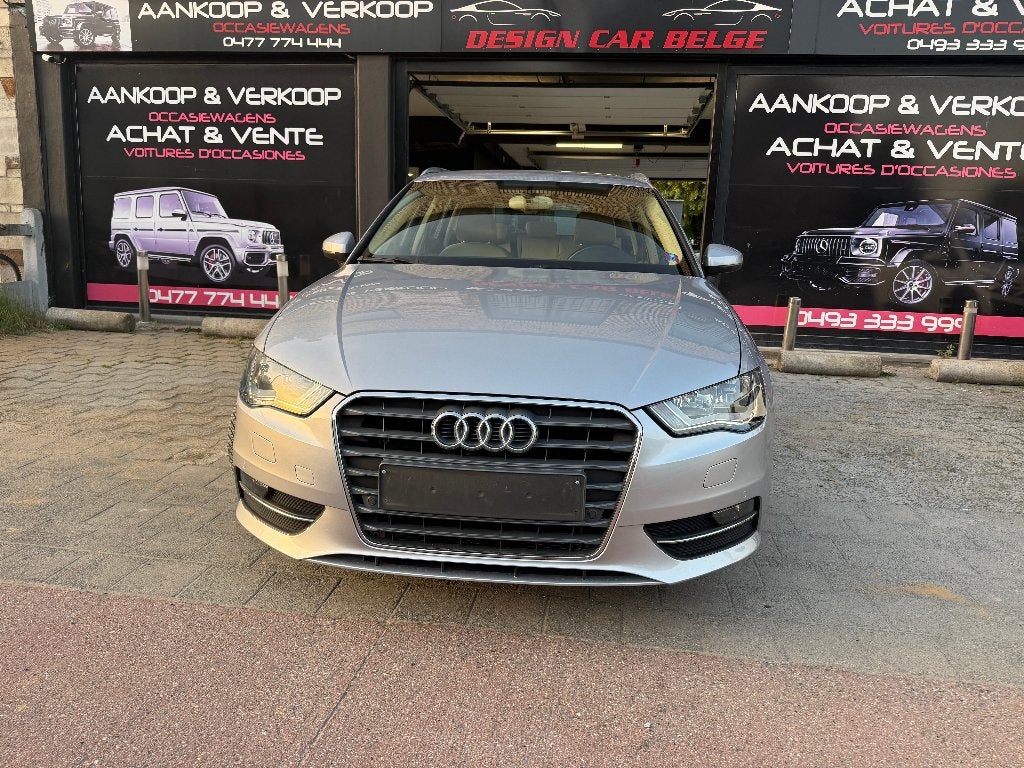 Audi A3 2.0Tdi 150pk Automatique Navi Cuir chauffant Cruise, Autos, Cuir, Argent ou Gris, Achat, Euro 6