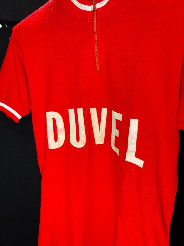 Vintage Wielertruitje, Gebruikt, Heren, Duvel, Ophalen of Verzenden