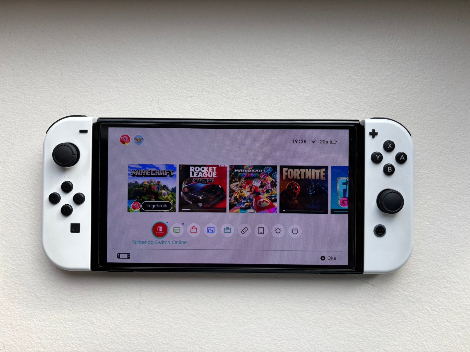 Nintendo Switch OLED met accessoires, Ophalen, Zo goed als nieuw, Switch OLED