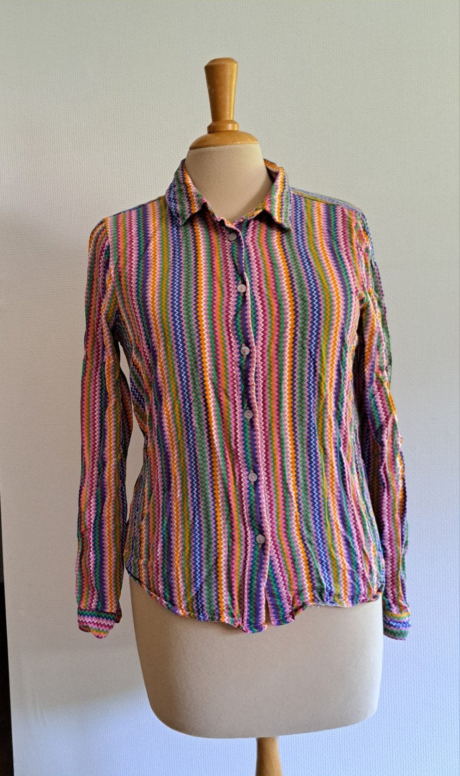 Blouse met strepen, lange mouwen, gekleurd, 54 cm, Kleding | Dames, Blouses en Tunieken, Ophalen